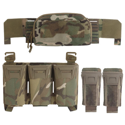 Tactical Multi-caliber Mag Pouch Placard 2nd Layer Admin Pouch Set MOLLE Quick Pull Hunting Combat Airsoft Vest Front Panel Gear
