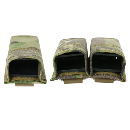 FAST 9MM Pistol Single/Double Magazine Pouch MOLLE Mag Pouch with Quick Release Kydex Insert for  M9 P226 HK USP