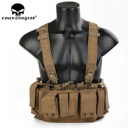 Emersongear MF Style Tactical Chest Rig UW Gen IV Airsoft Hunting Vest Harness Split Front Carrier