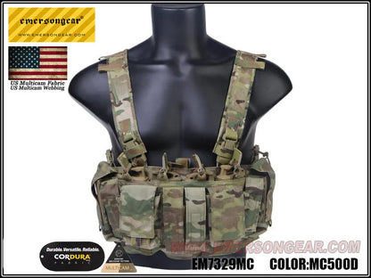 Emersongear MF Style Tactical Chest Rig UW Gen IV Hunting Vest Harness Split Front Carrier Waist Mag Bag