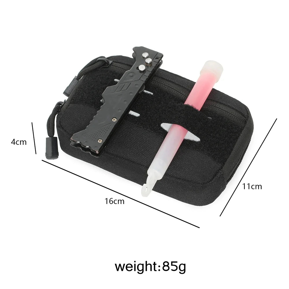 Outdoor EDC Belt Waist Bag Hunting Accessories Bag Toolkit Molle Tactical Molle Pouch Coins Phone Commuter Bag
