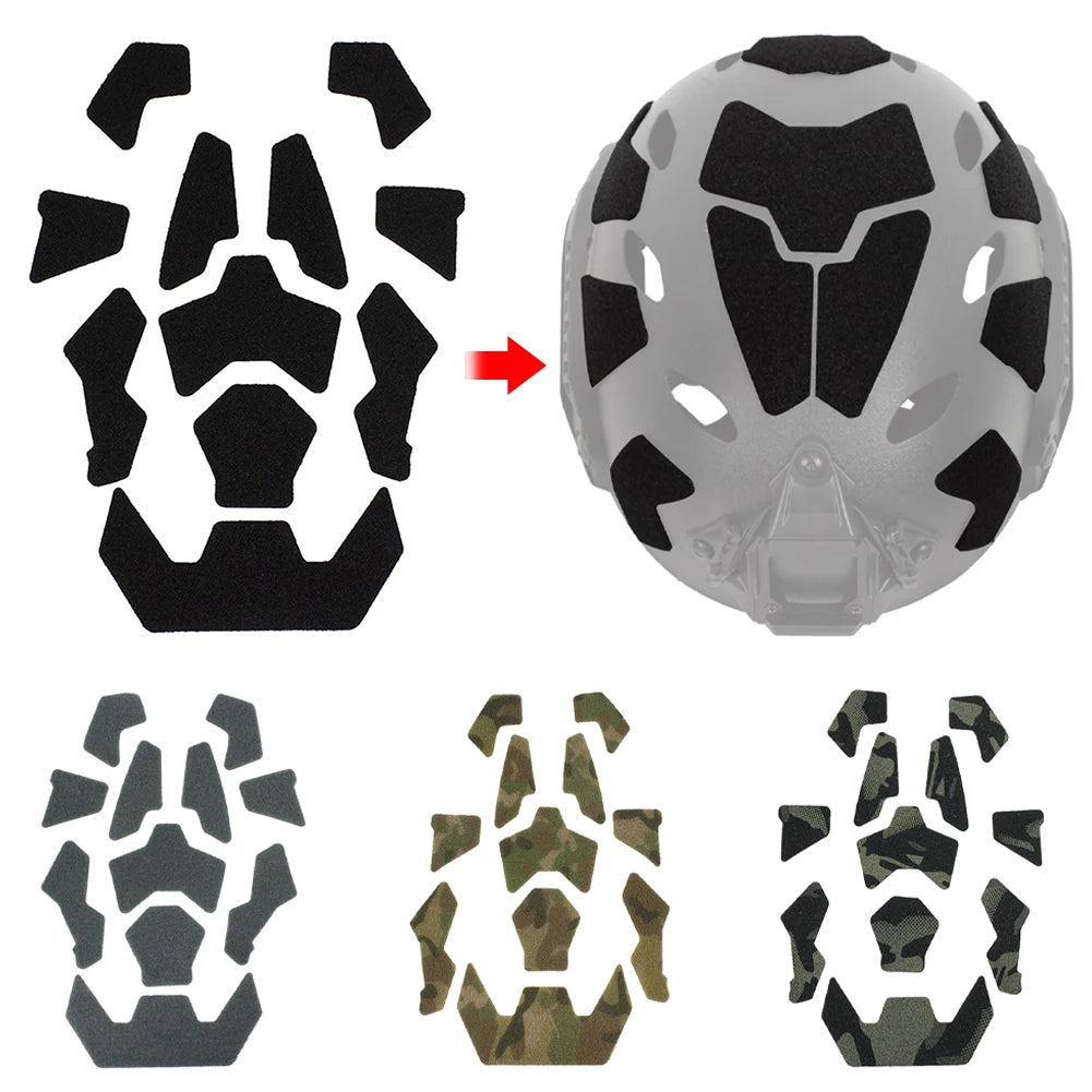 11Pcs/set Tactical FAST Helmet Cable Management Kits Magic Sticker Universal Tape Helmet Padding Stickers
