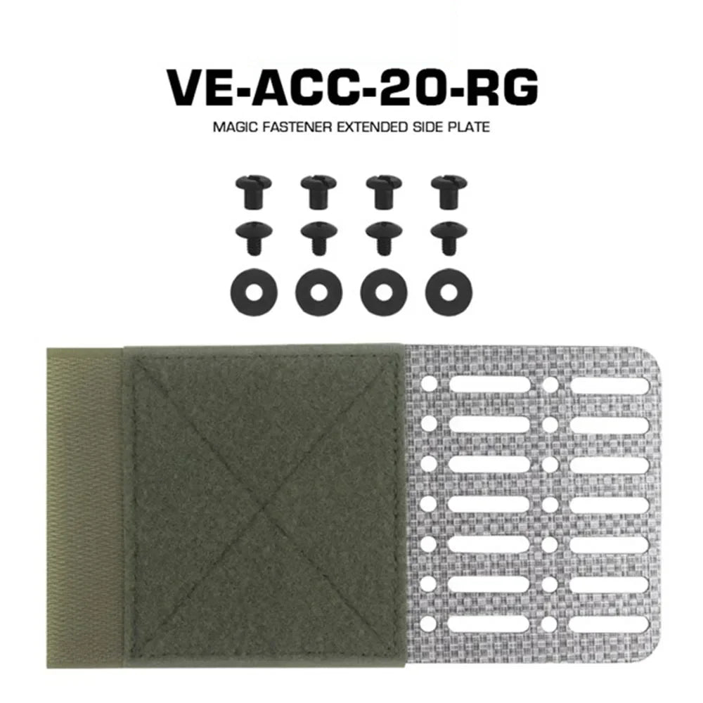 Tactical Raiders Plate Carrier Side Wings Universal Molle Chest Hanging Extended Side Plate Vest Compatible Accessories
