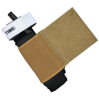 Elastic Tourniquet TQ Holder Hook and Loop Security Pouch for Molle Belt Tournament Chest Mount Hunting Vest Accessories