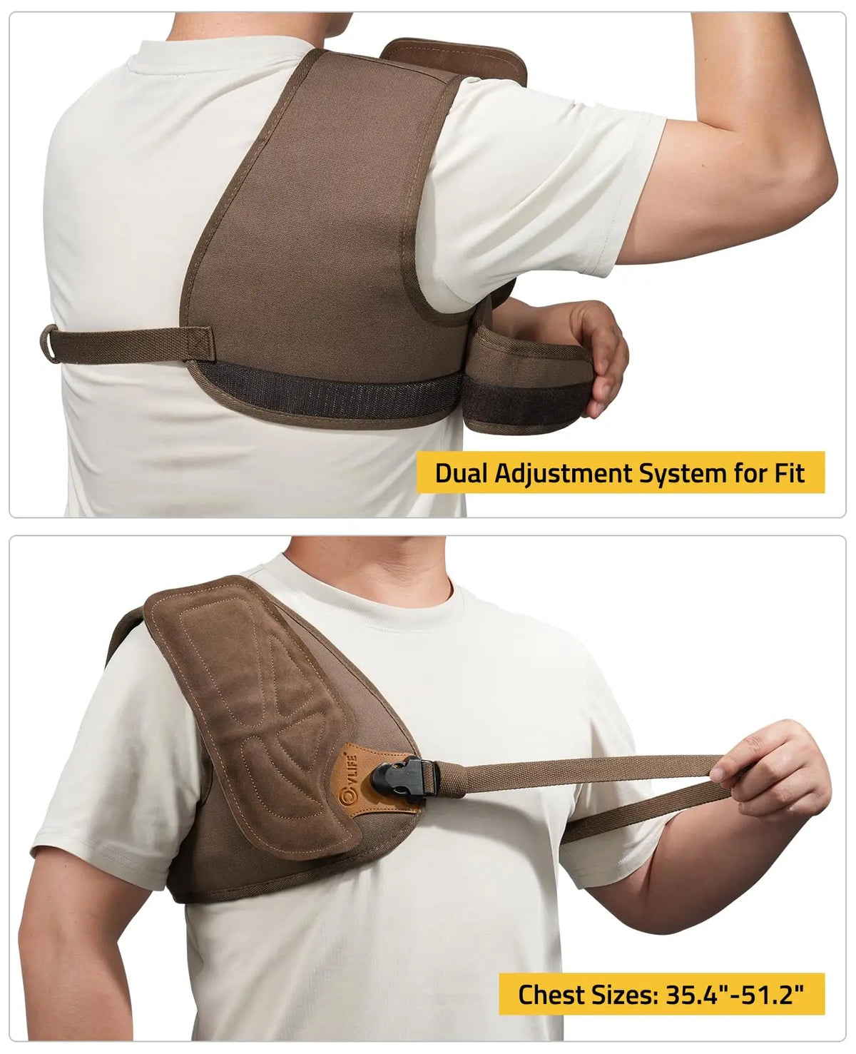 CVLIFE Recoil Pad Shoulder Pad Vest Universal Protector for Range Hunting