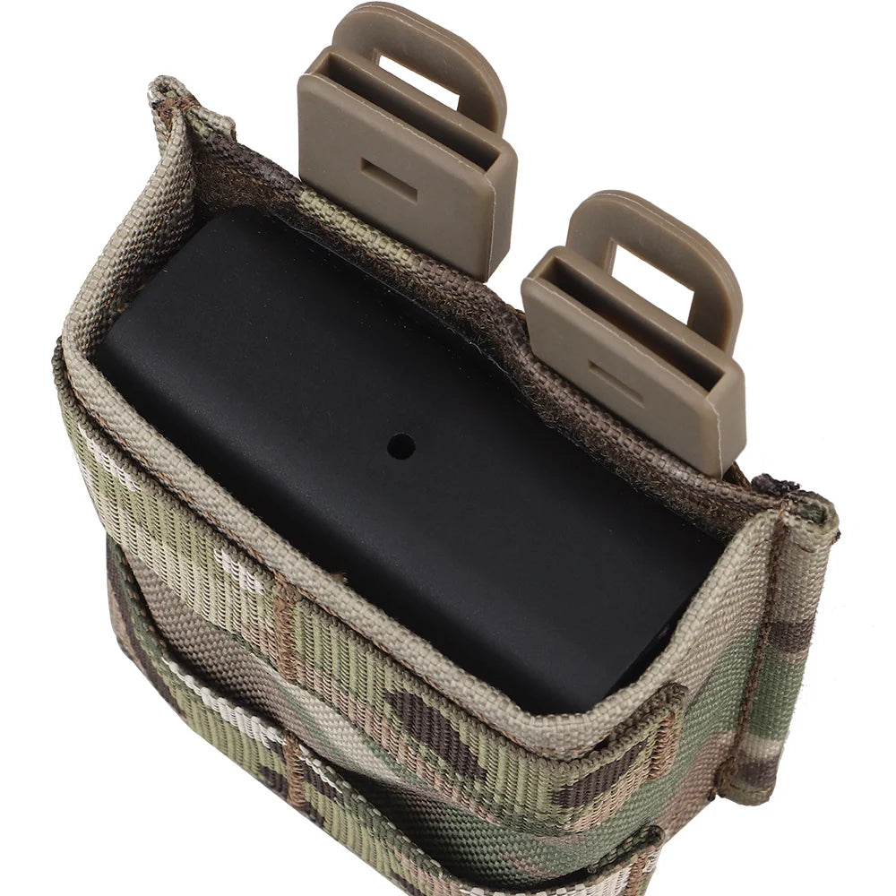 Tactical Single FAST 5.56 Mag Pouch MOLLE 7 62 Magazine Pouch Magazine Holster Hunting Charger Holder With Kydex Wedge Insert