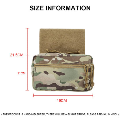 Tactical Vest Dangler Drop Pouch Mini Abdominal Dump Drop Pouch Fanny Pack for JPC CPC LBT D3CR MK3 MK4 Plate Carrier Storage