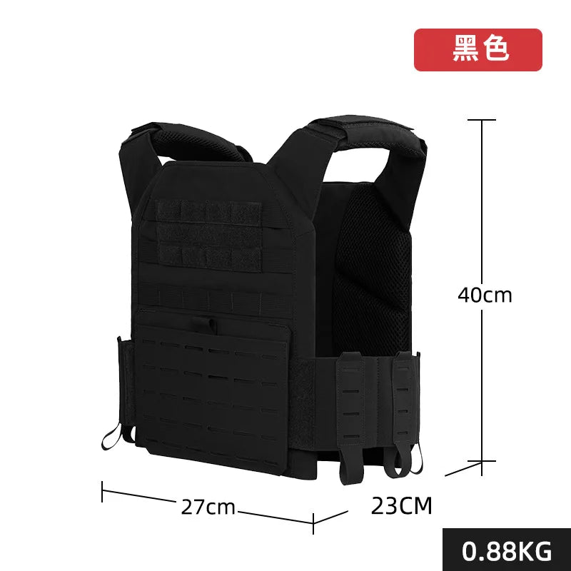 Adjustable Weighted Training Vest Breathable Fitness Workout Vest with Weight Plate Pockets for Gym Running Strength Training