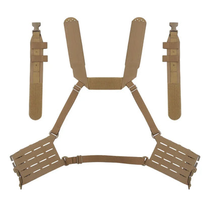 Tactical ARC Chest Rig Kit V3 Shoulder Strap 5.56 Triple Mag with Bilateral Quick Release Slide Molle Platforms Accessories