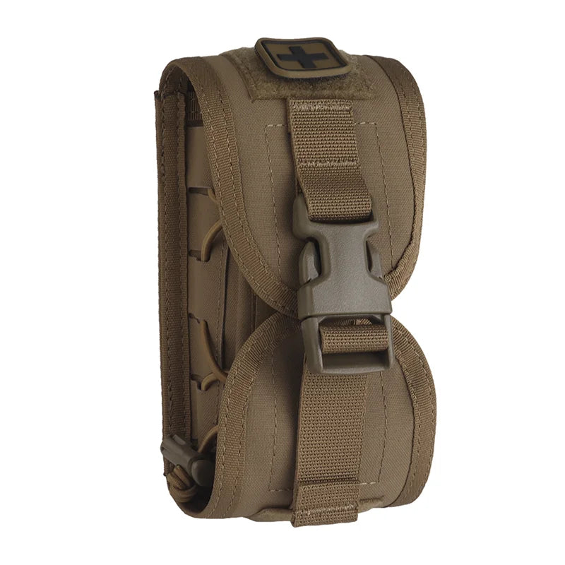 Compact MOLLE First Aid Pouch V2 Rapid Deployment Medical Kit w/ Quick-Release System Survival/Hunting/Camping Essentials
