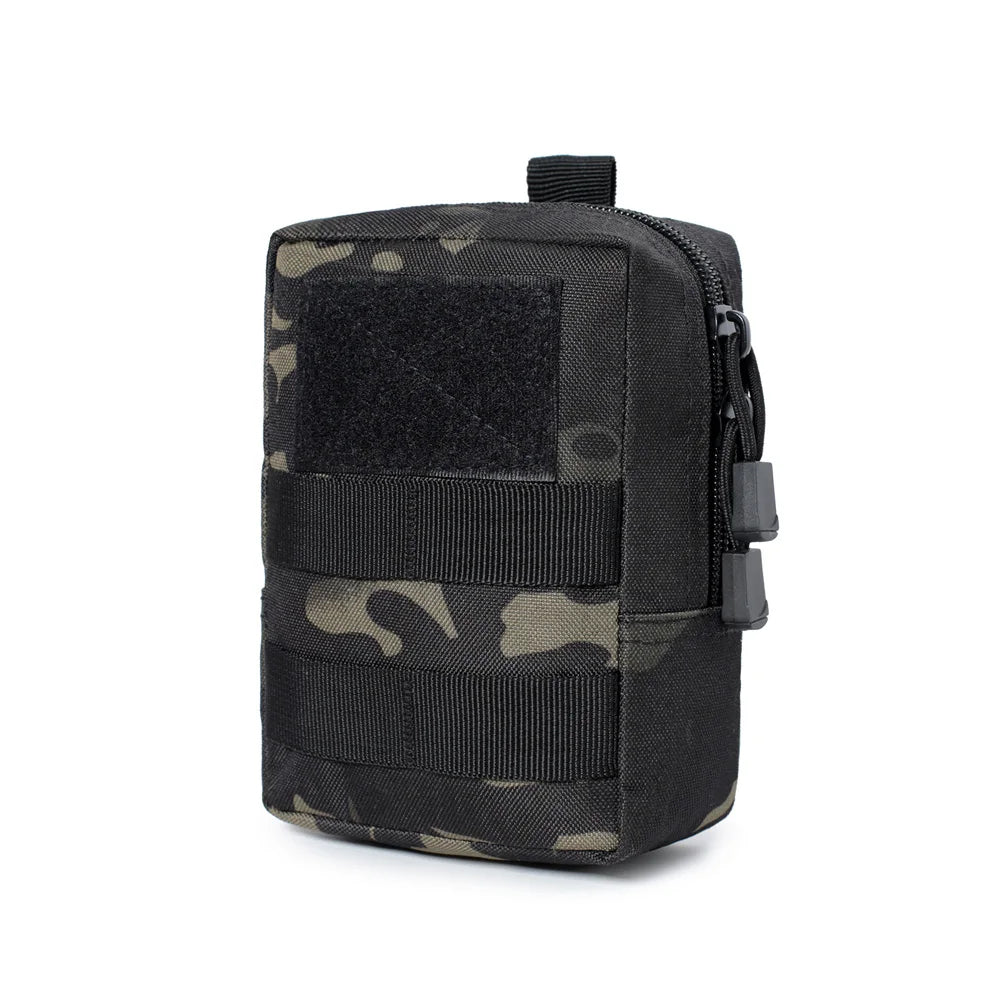 600D  Outdoor Waist Bag Molle Pouch Tool Zipper Waist Pack Hungitng Accessory Belt Pouch