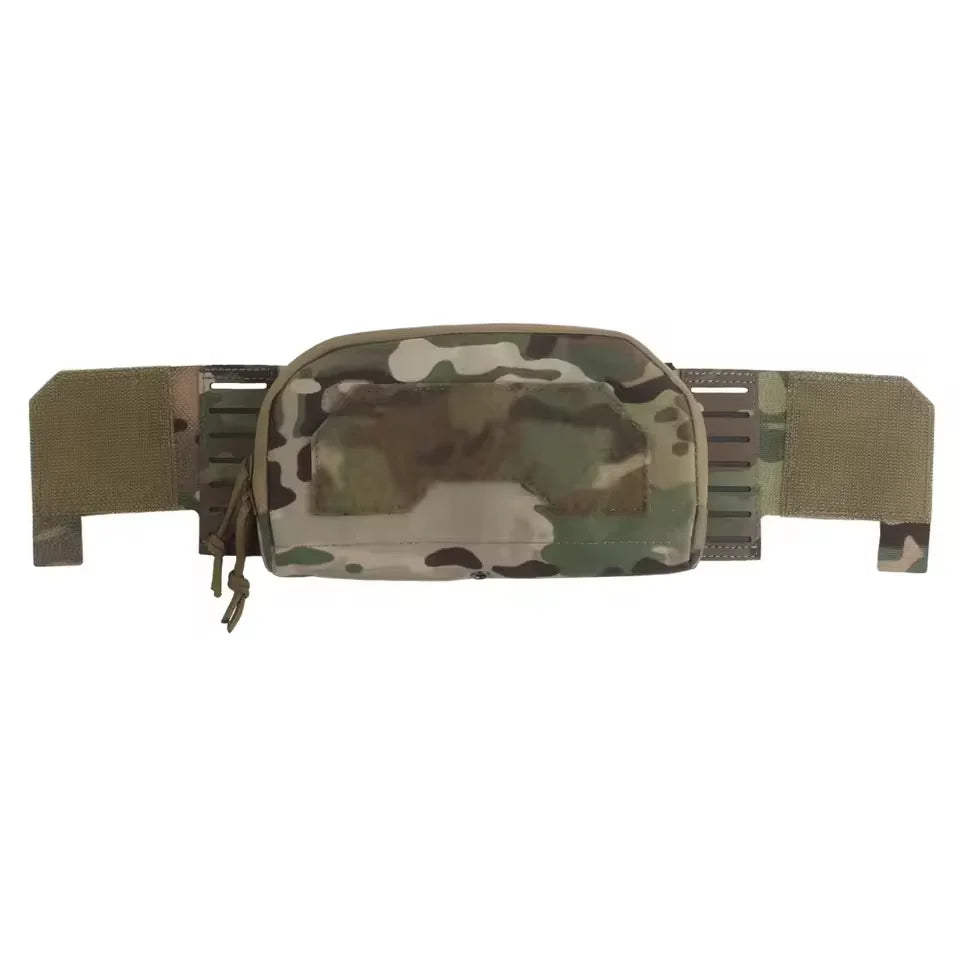 Tactical K-Zero Plate Carrier MOLLE Front Storage BagMulti-Caliber 556 9MM Triple Mag Pouch And Outer Layer Admin Pouch
