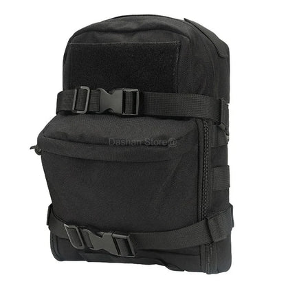 Tactical Hydration Pack Mini Back Panel Water Bag Nylon Molle Pouch Hunting Lightweight Vest Hose Accessories Zipper Backpack