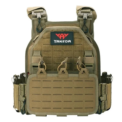 YAKEDA Tactical Vest Outdoor Hunting Plate Carrier Protective Adjustable Vest Airsoft Carrier Combat Equipment 6094 Vest