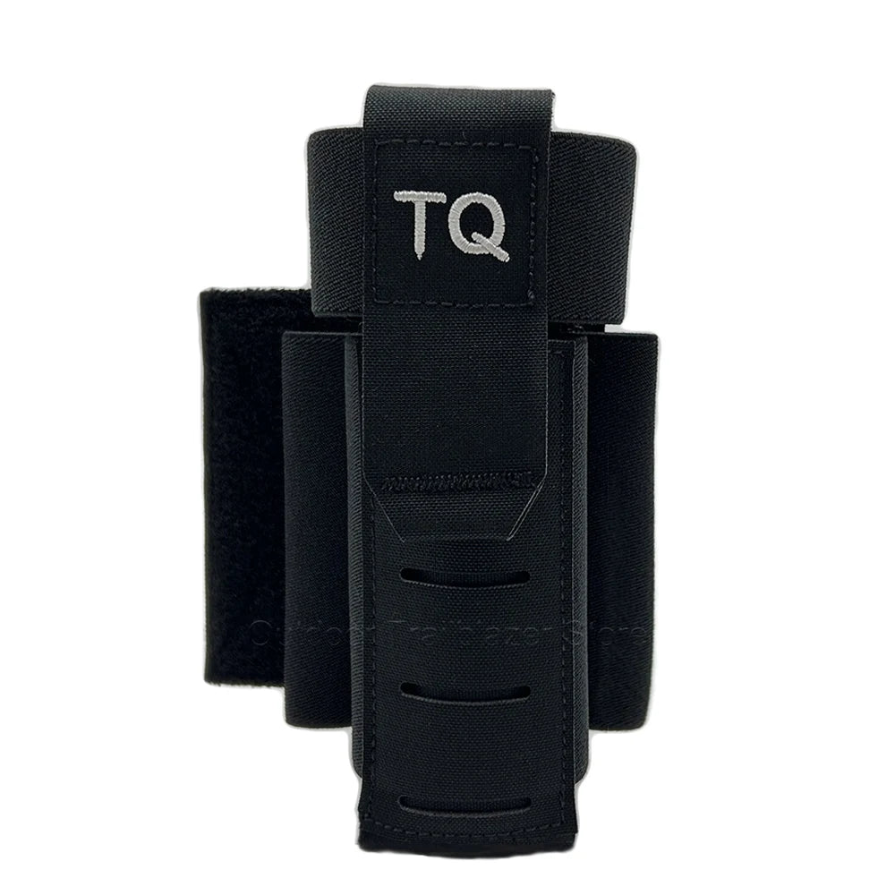 Tactical TQ Tourniquet Pouch TQ Pouch With Removable Hook and Loop Panel for MOLLE PALS Duty Belt Airsoft Combat Hunting Vest