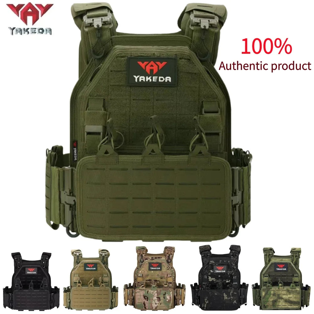 YAKEDA Tactical Vest Outdoor Hunting Plate Carrier Protective Adjustable Vest Airsoft Carrier Combat Equipment 6094 vest