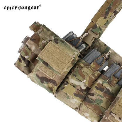 Emersongear Easy Chest Rig Vest Combat Recon Vest with Magazine Pouch Airsoft Hunting Paintball Vest Nylon EM7450