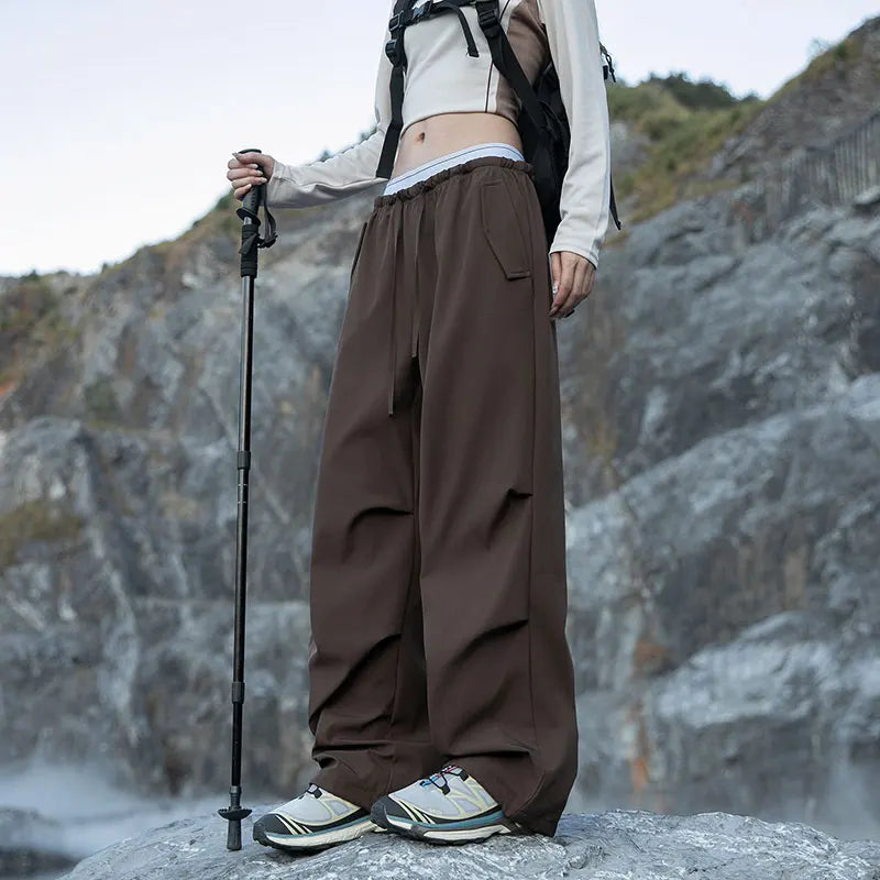 Women Hiking Pantd Outdoor Waterproof Lightweight Camping Trekking Sports Trousers Autumn Spring Cycling Climbing Cargo Pants