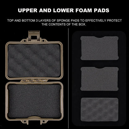 Plastic Toolbox Portable Outdoor Airsoft Hunting Flashlight Storage Box Shockproof Instrument Case Safety Protective Equipment