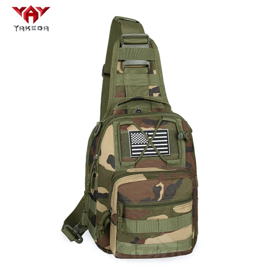 YAKEDA Multifunctional Outdoor Sling Bag, Casual Travel Chest Pack, Durable Daily Use Crossbody Bag for Men & Women