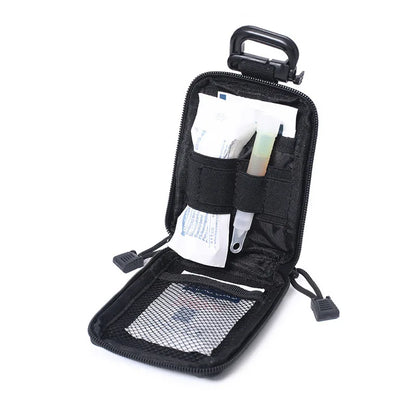 Mini Tactical Molle Utility Pouch Multi-Functional EDC Accessory Bag with Hook-and-Loop for Hunting and Camping