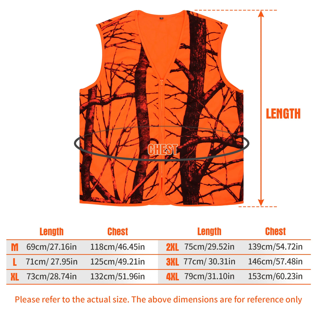 M-4XL Large Size Men Quick Dry Orange Hunting Vest Adult Outdoor Travel Hiking Camping Sleeveless Fishing Photography Waistcoat