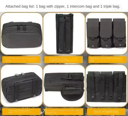 Kids Level III Bulletproof Vest Camouflage Tactical Body Armor Breathable Multi Functional 6094 Vest Stab Proof