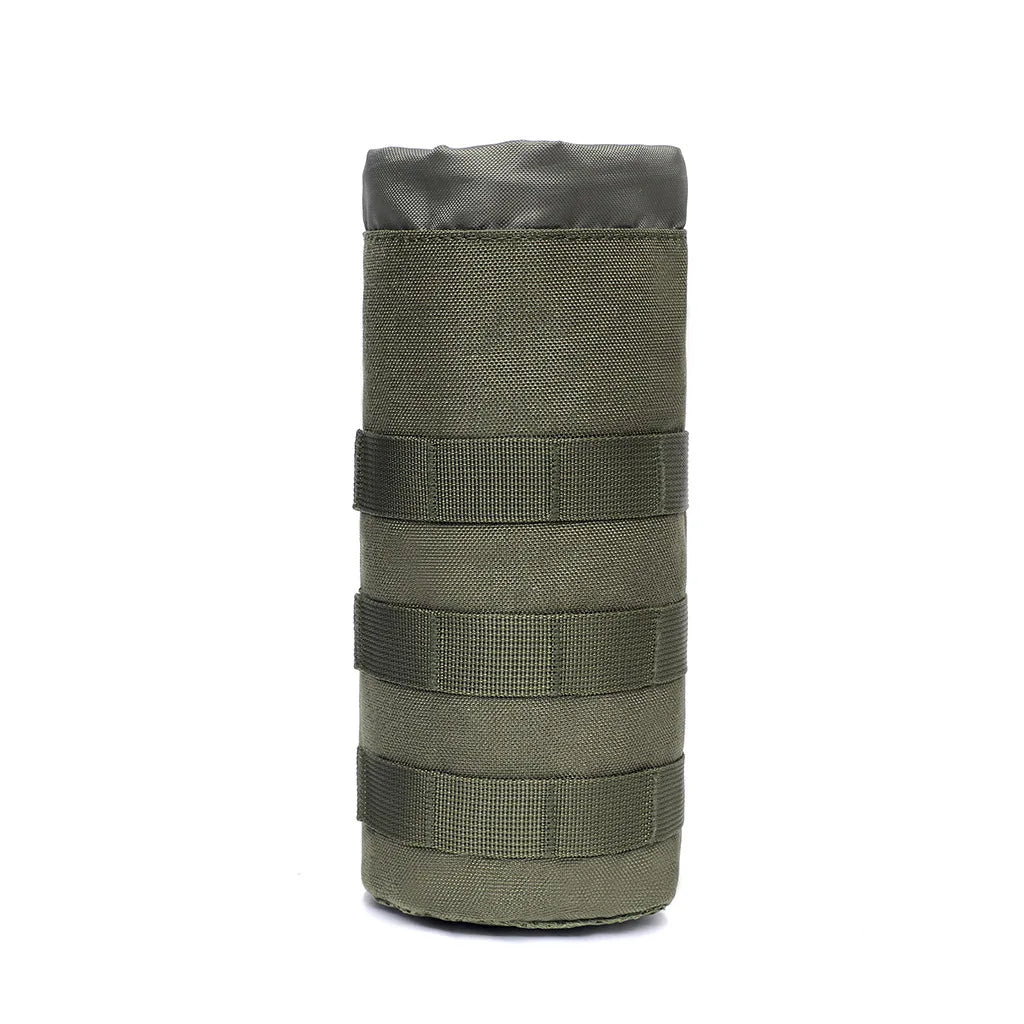 Tactical Molle Water Bottle Bag Outdoor Camo Hunting Camping Hiking Drawstring Holder Multifunction Bottle Storage Pouch Pocket