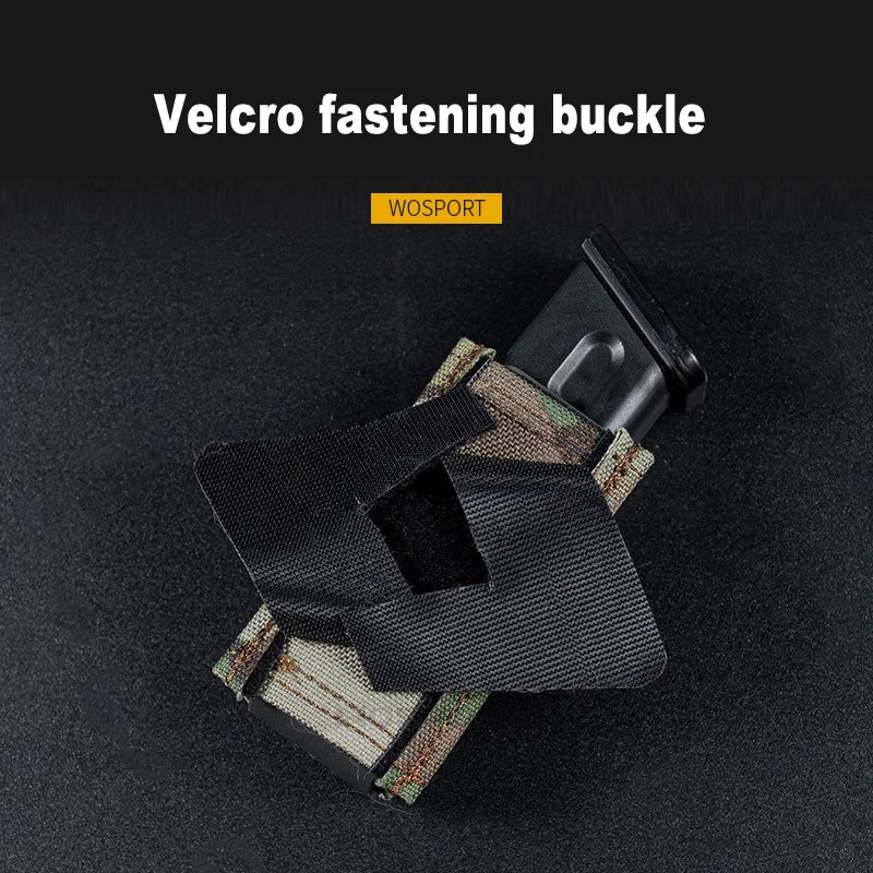 Tactical 9mm Magazine Pouch FAST Multi-Angle Single Mag Holster Bag for G17 M9 Universal Hunting Mag Case
