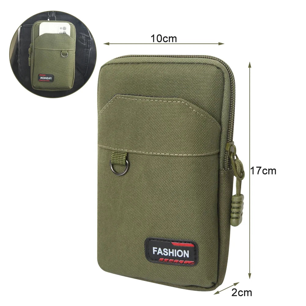 EDC Molle Bag Purse Nylon Waist Bag Outdoor Waist Fanny Pack Men Phone Pouch Camping Hunting Sports Bag