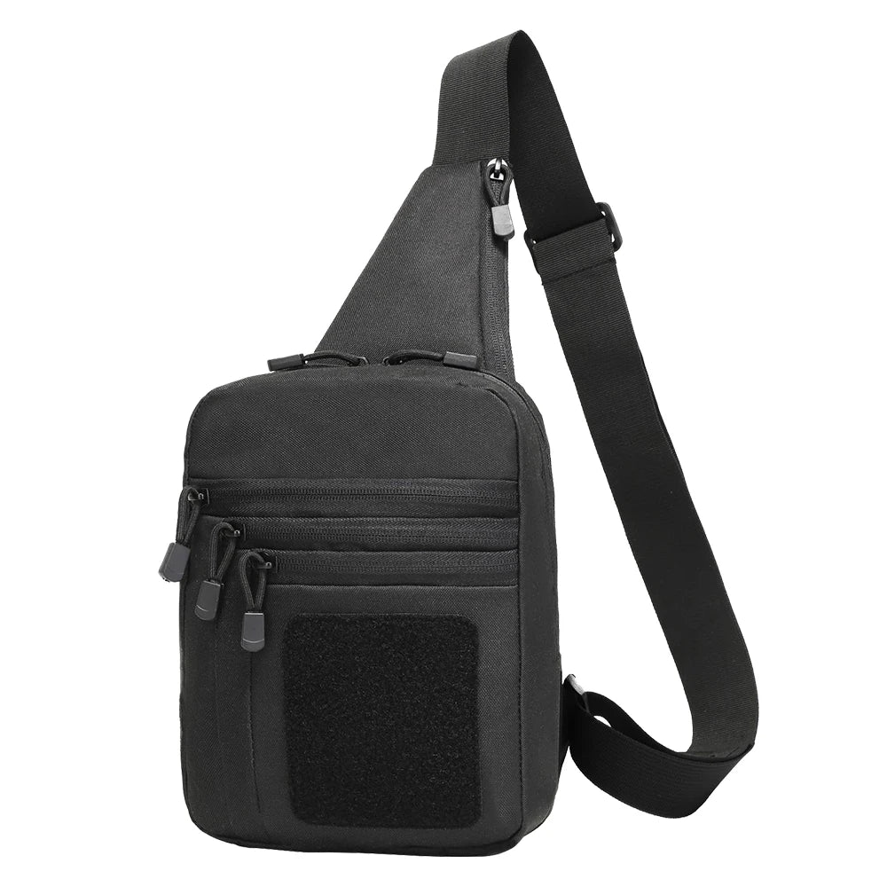 Quick Opening Gun Bag Concealed Carry with Gun Holster Tactical Pistol Bag Chest Pack EDC Shoulder Bag Crossbody Sling Backpack