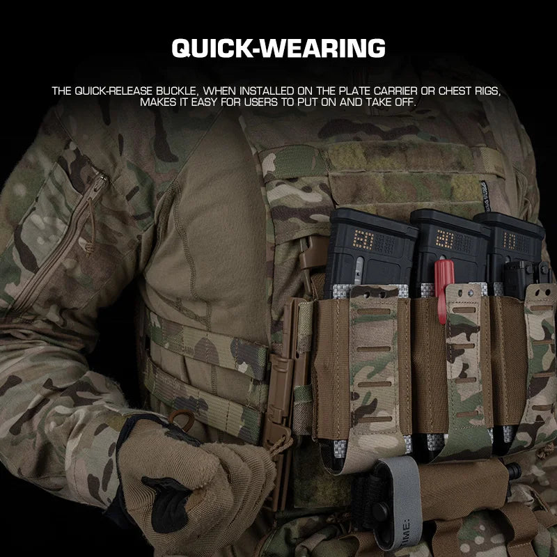 POSEIDON DEFENSE Quick Release buckle Compatible With Vest Plate Carrier Chest Rig