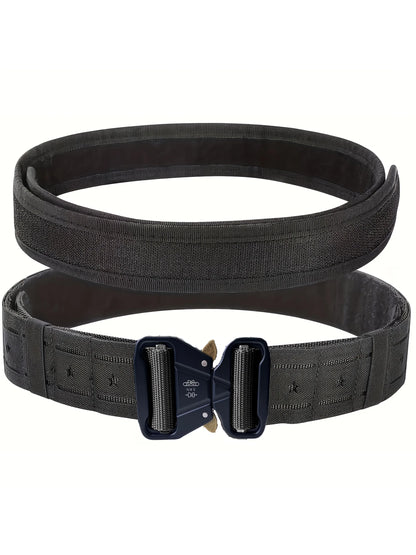Double-Layer Multifunctional Tactical Waist Belt, Cs Field Laser Outdoor Hunting Belt