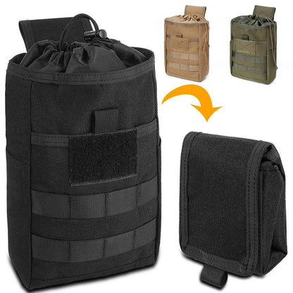 Foldable Molle Dump Drop Pouch Recycle Waist Pack Bags Outdoor Sport Hunting Utility EDC Tool Accessory Folding Recovery Bag