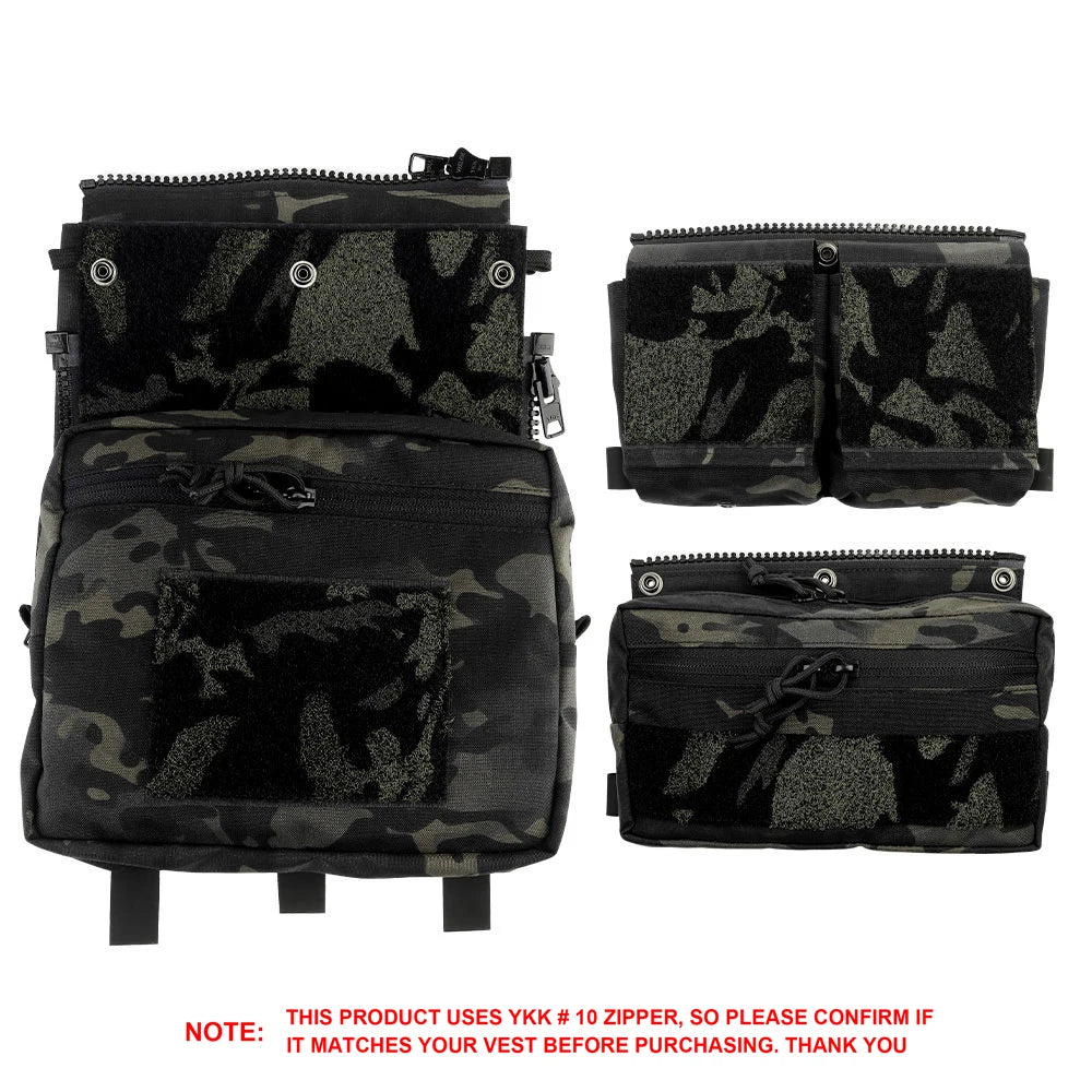 LV119 Tactical Vest Back Panel Spiritus Systems Hunting Combat Airsoft Plate Carrier Storage Pouch Assault Vest Expansion Gear