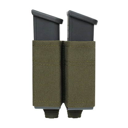 OPHIDIANTAC FAST 9MM Single/Double Mag Bag MOLLE Mag Pouch  Hunting CS Games Air soft Holder With Nylon Support Clip