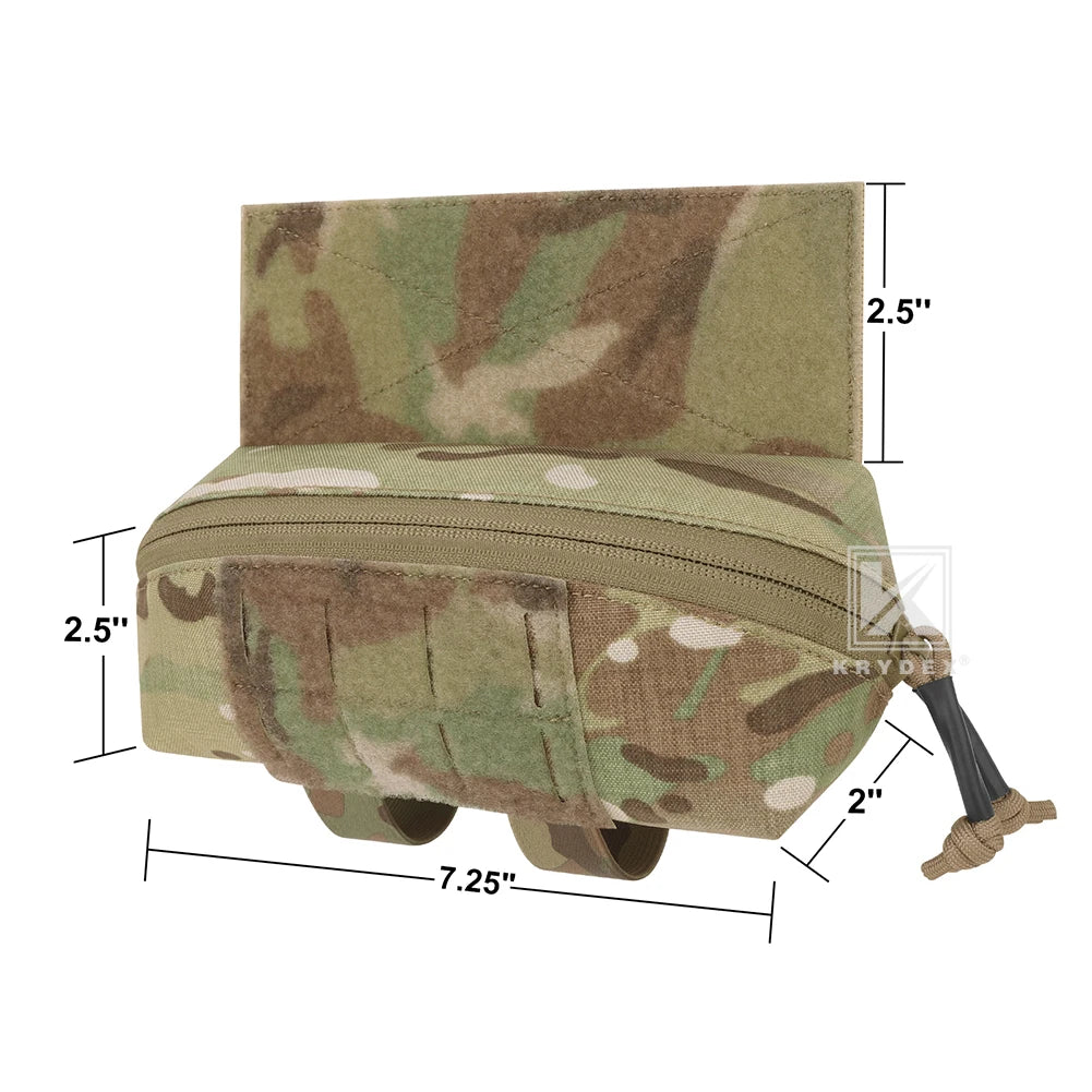 KRYDEX Tactical Nylon Dangler Drop Pouch Dump Fanny Pack Tool Storage Bag for JPC CPC FCPC D3CR MK3 MK4 Vest Chest Rig