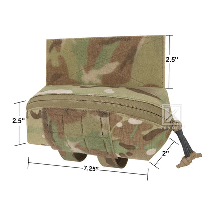 KRYDEX Tactical Nylon Dangler Drop Pouch Dump Fanny Pack Tool Storage Bag for JPC CPC FCPC D3CR MK3 MK4 Vest Chest Rig