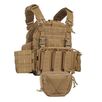 ARC Tactical Vest Plate Carrier with Quick Release Buckle 5.56  Magazine Pouch MOLLE Front Panel Militar Airsoft Hunting Vest