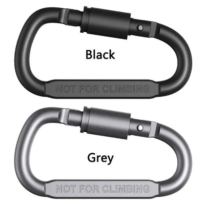 4PCS High-quality bold 8CM lockable D-shaped carabiner quick link nut buckle backpack clip made of aluminum alloy