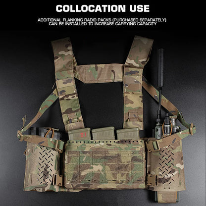 MK5 Chest Rig Molle SS MKV Micro Fight Chassis Placard 5.56 Triple Pouch Hunting Vest Plate Carrier