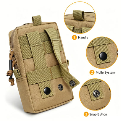 Tactical Molle Pouch Phone Pouch Outdoor Waist Bag Uility EDC Pouch Camping Hiking Hunting Accessories EDC Mobile Phone Holder
