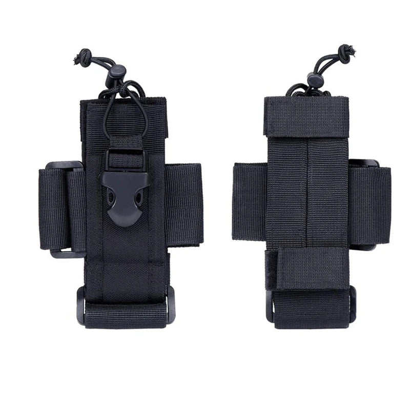 Adjustable Tactical Radio Holder Bag Molle Two Way Radio Holster Pouch Holder Oxford Duty Storage Case Walkie