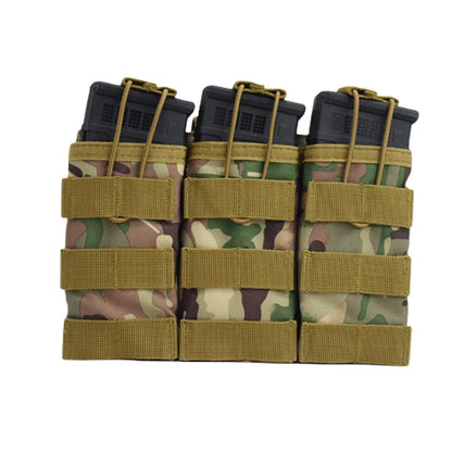 Triple Magazine Pouchs Molle Pouch 7.62 AK 74 47 AR15 M4 5.56 Rifle Ammo Mag Bag Airsoft Gun Accessories Torch Holster