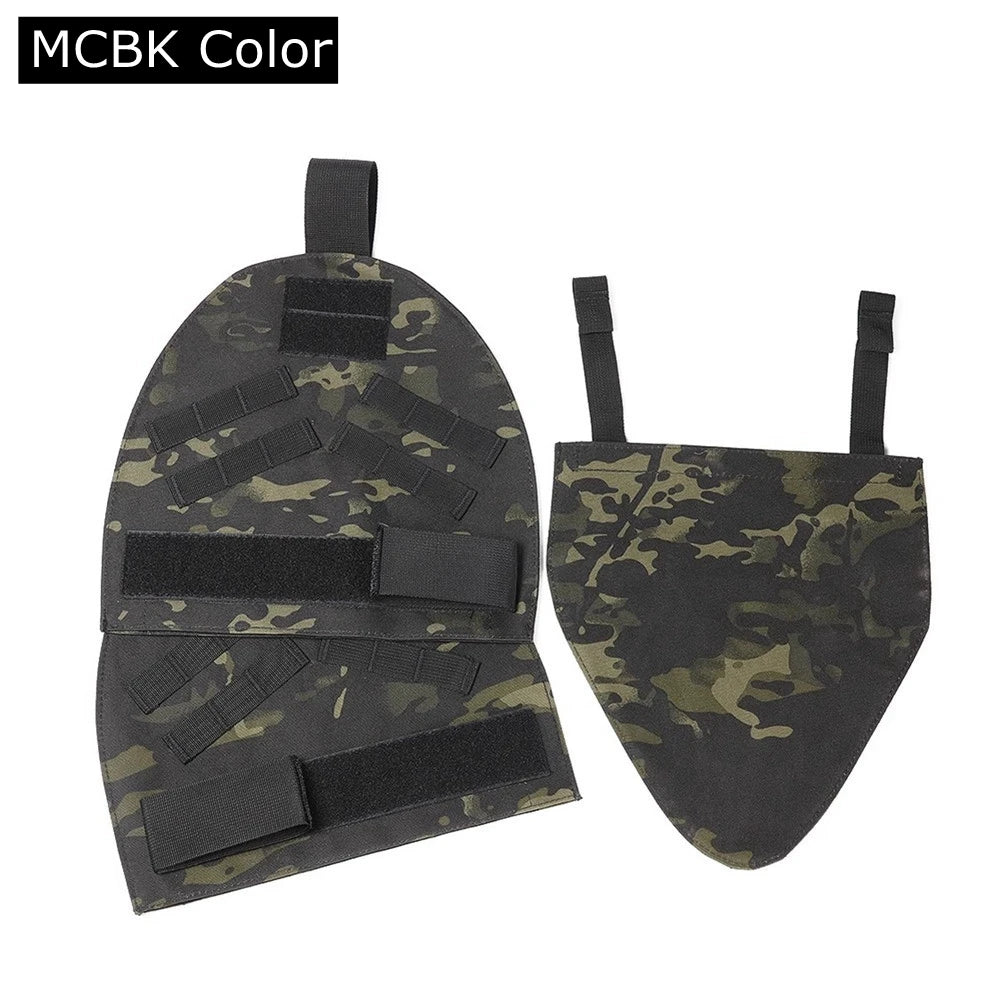 3Pcs/set Tactical Protective Cover Molle Shoulder Pads Crotch Guards Deltoid Protector Pad for Paintball CS Accessories