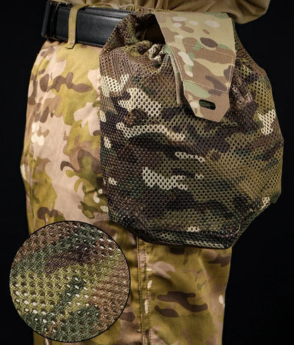 Tactical Belt Hanging Bagging MOLLE Dump Bag Hunting Gear Lightweight Fabric Adjustable Close Hunting Storage Bag
