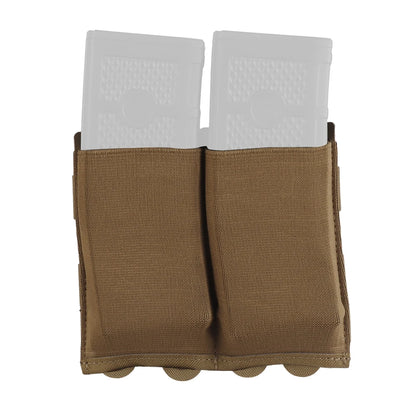5.56 7.62 Triple Mag Pouch Elastic Molle Double Magazine Pouch M4/M16/AR/AK Magazine Carrier for Tactical Vest/Range Training