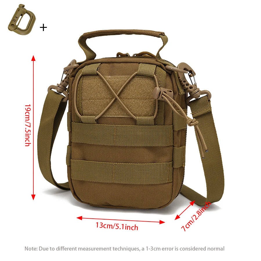 Outdoor cycling lightweight single shoulder crossbody bag, wear-resistant riding equipment, portable small shoulder bag, easy to