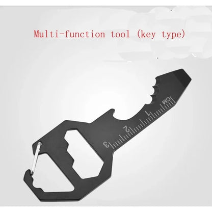 Multi-Tool Keychain EDC Multifunctional Hexagonal Pendant Wrench Keys Outdoor Survival Gear Bottle Opener for Hand Tools