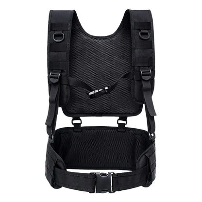 Hunting Vest & Belt Multifunctional Airsoft Paintball Molle Padded Combat Assault Vest Oxford Cloth for Hunting Fishing